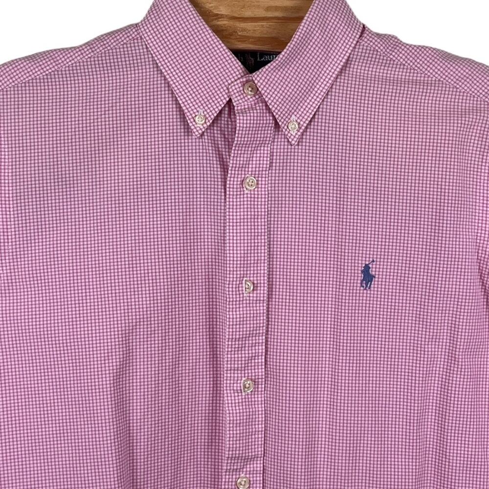 Pink Ralph Lauren Button Down Shirt - Size - 15.5 - 32/33 - Picture 3 of 5